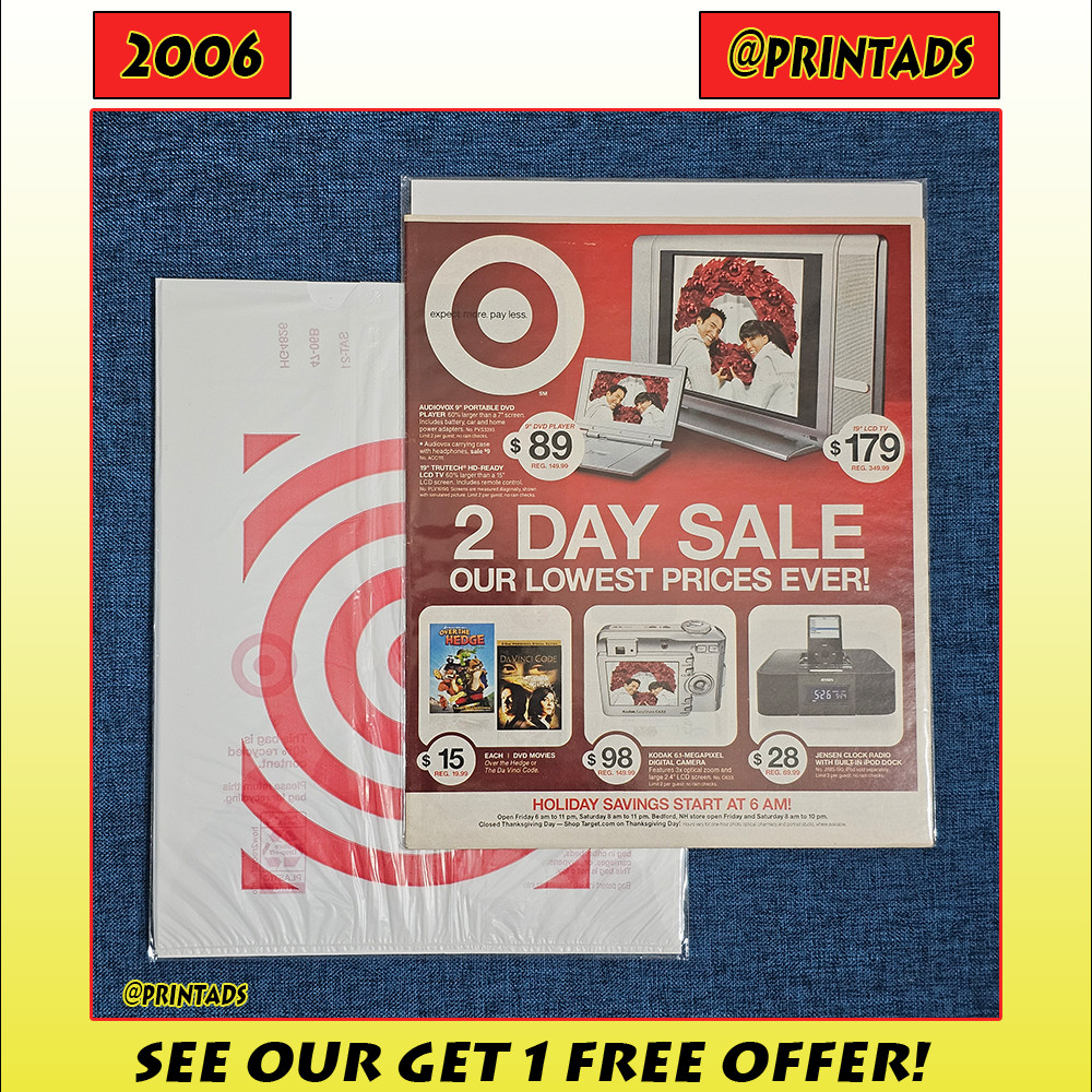 Target Store Catalog + Bag – 11-24-2006 – Newspapers Don’t Print These Anymore!