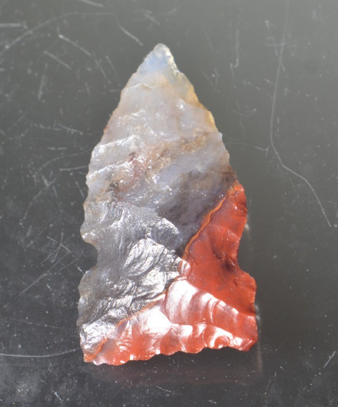 Authentic Modern Reproduction of Pre 1600 Utah Agate Arrowhead