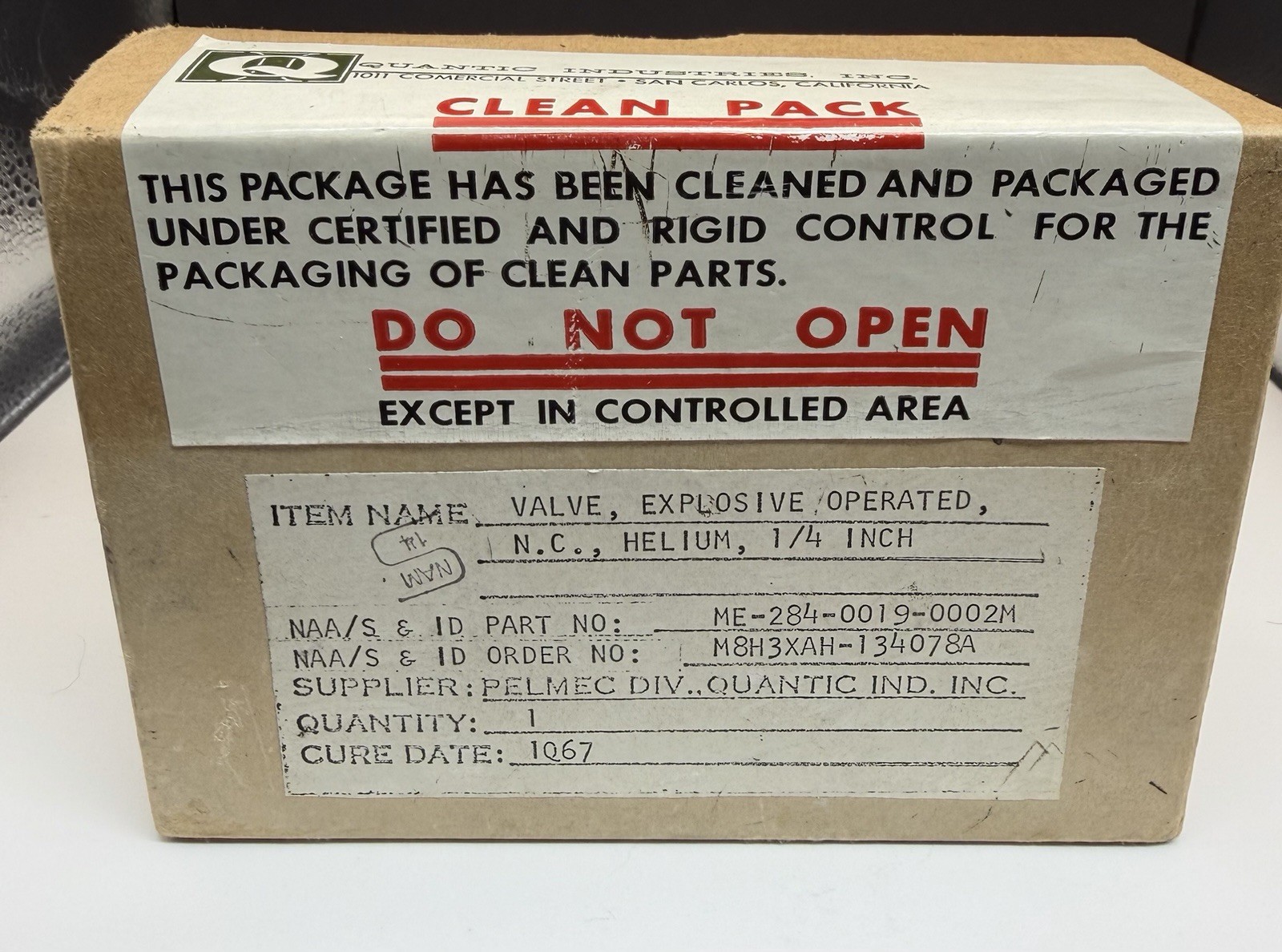 Apollo Era Saturn V J-2 Rocketdyne Vent Relief Valve NASA Rocket Part