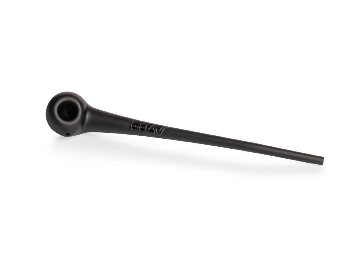 GRAV® GANDALF 10” Sherlock Sand Blasted BLACK BOROSILICATE GLASS Hand Pipe,
