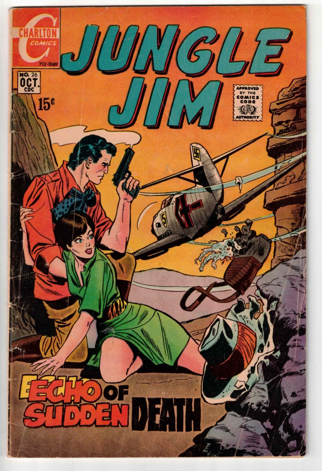 JUNGLE JIM #26 1969 CHARLTON SILVER AGE COOL!