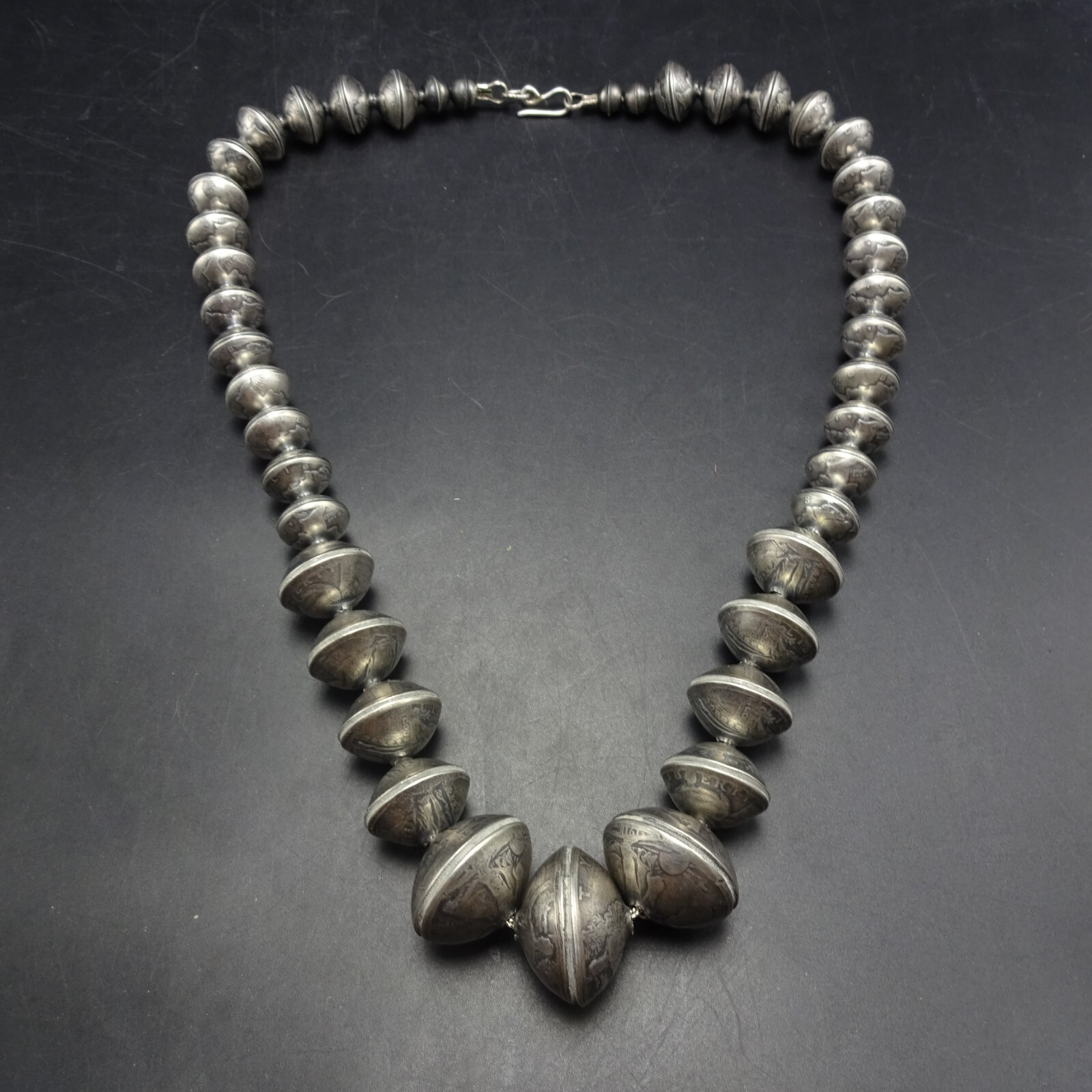 BUFFALO DANCER CoinSilver Bead NECKLACE Walking Liberty Half Dollar QUARTER DIME