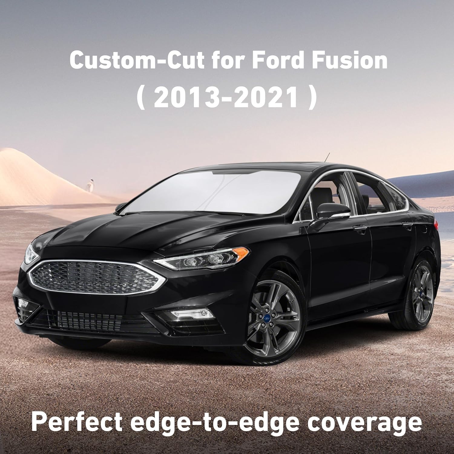 Windshield Sunshade Compatible for Ford Fusion 2013-2019 2020 2021, Sun Visor fo