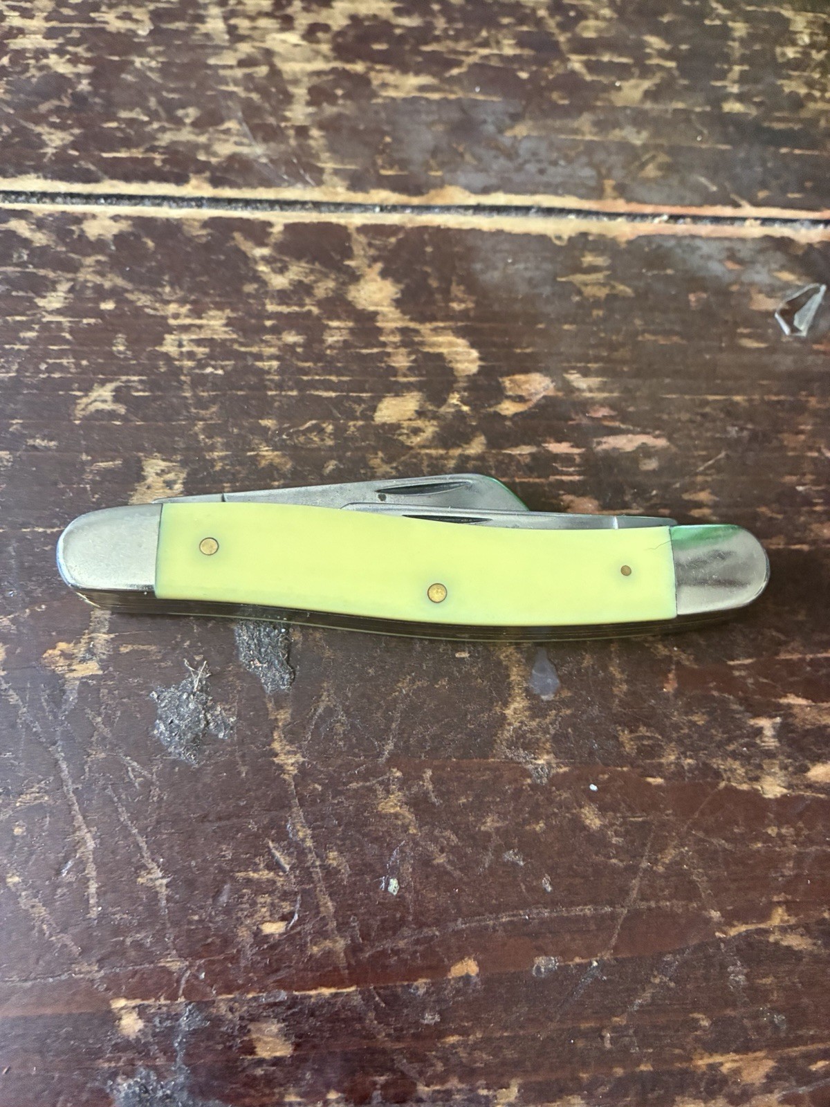 Case XX USA Carbon Steel Yellow Medium Stockman 3318CS Pocket Knife
