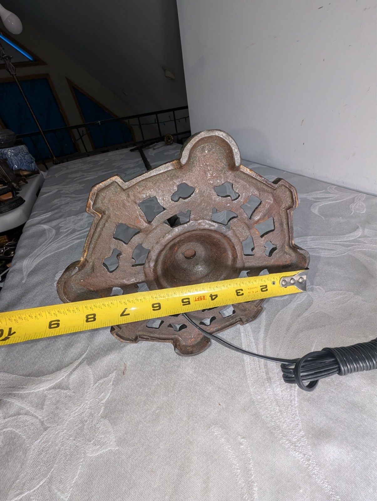 Antique Victorian Bridge Arm Floor Lamp THE SHADE NOT INCLUDED READ