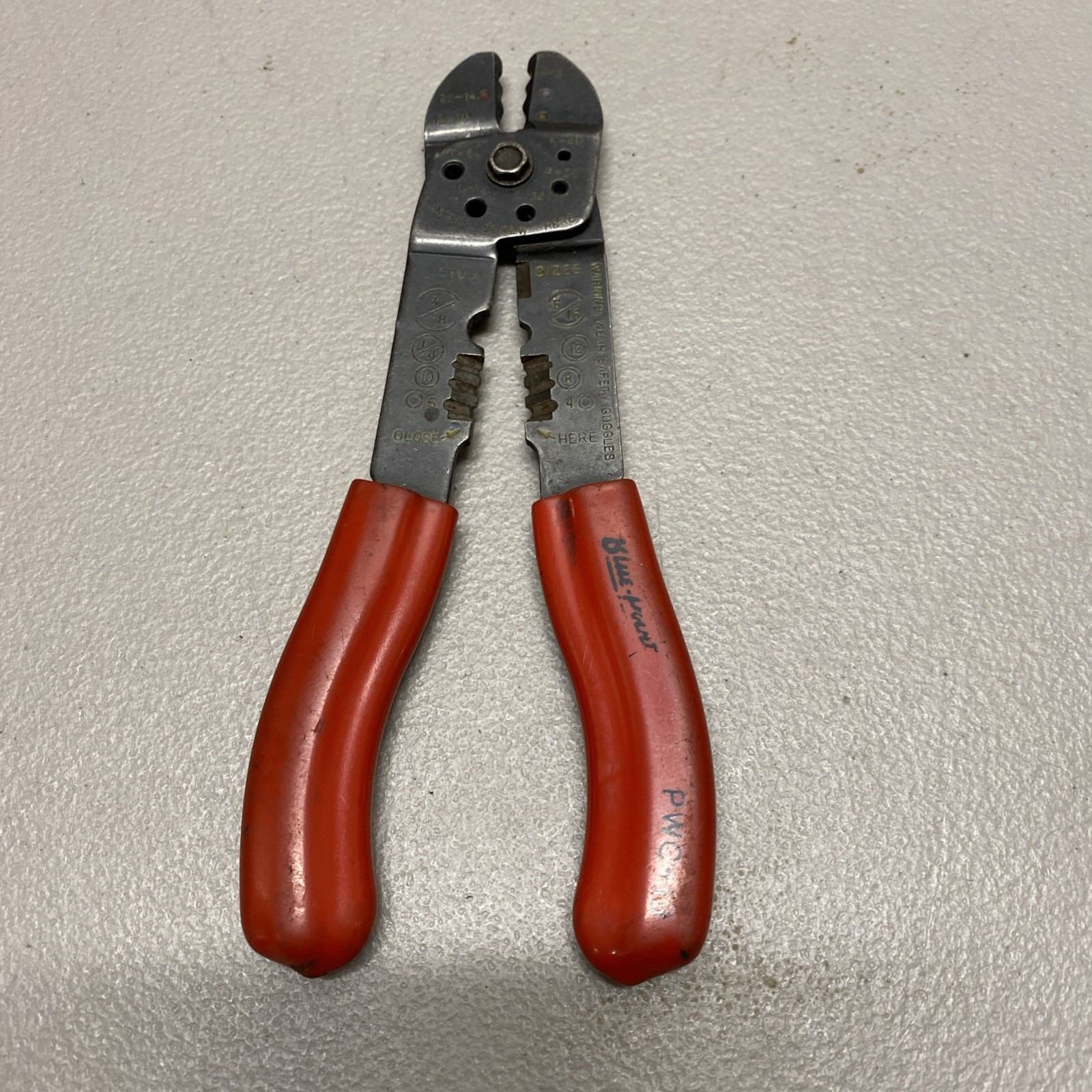 Blue-Point Tools PWC13 – Wire Strippers Crimper Cutter Pliers Red Grips USA Tool