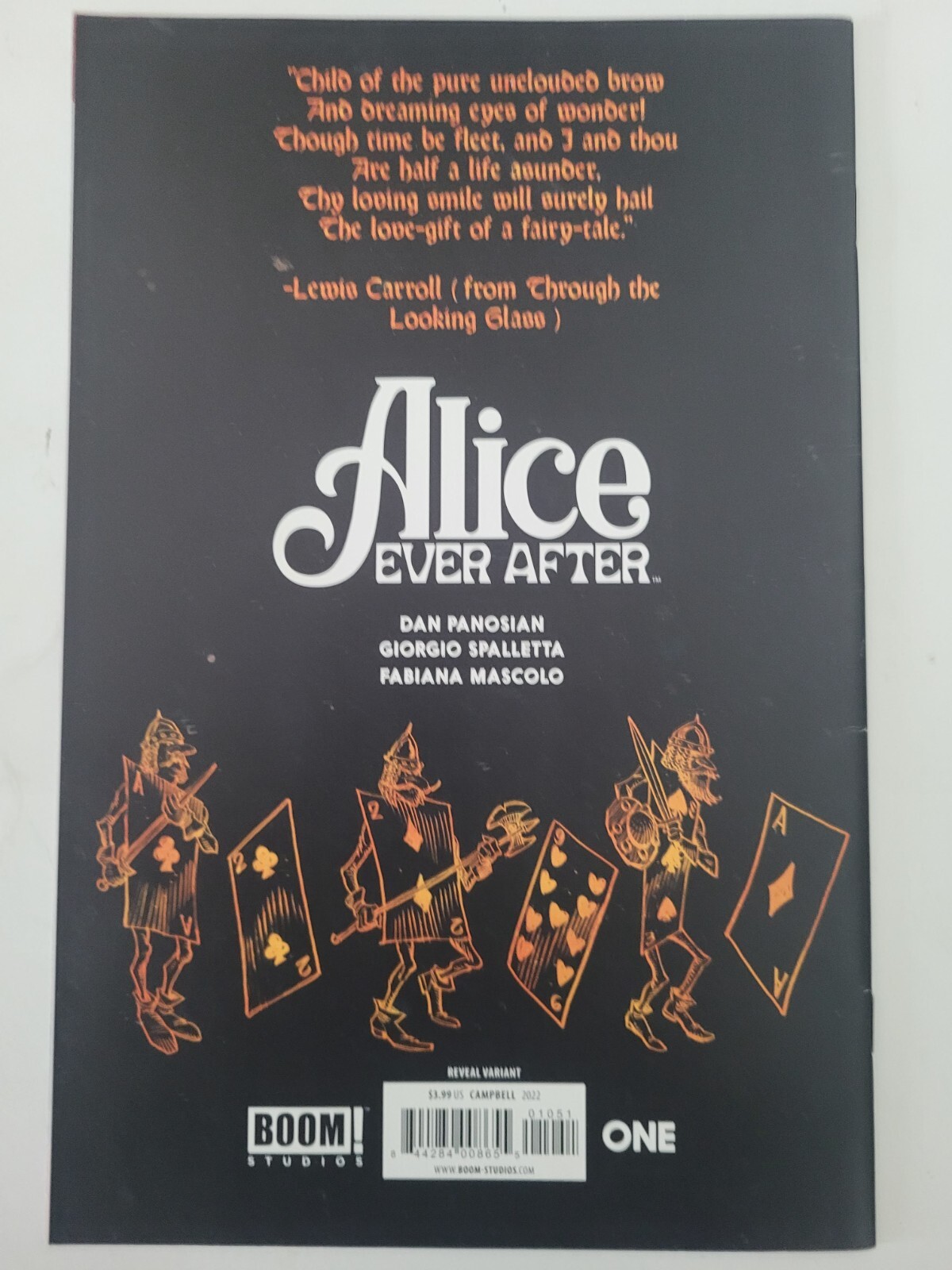 ALICE EVER AFTER #1 (2022) BOOM! COMICS 1:10 J. SCOTT CAMPBELL VIRGIN VARIANT