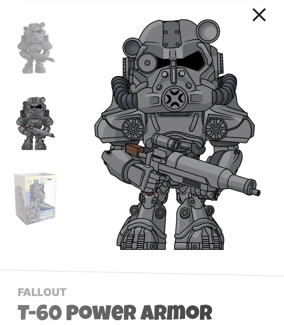 Youtooz * Fallout * T-60 Power Armor * Vinyl Figure * NEW * In Hand