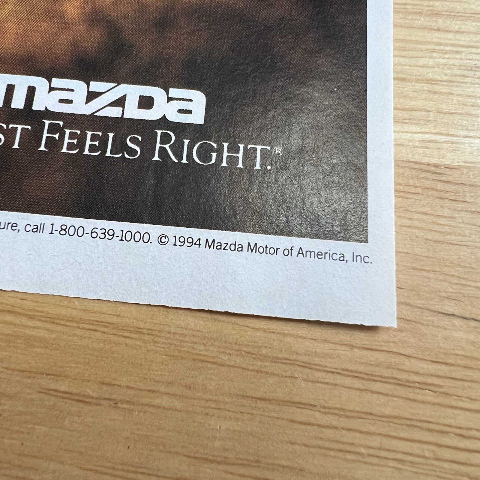 Vintage Mazda 626 Magazine Print Ad Full Page Color Advertisement 1994