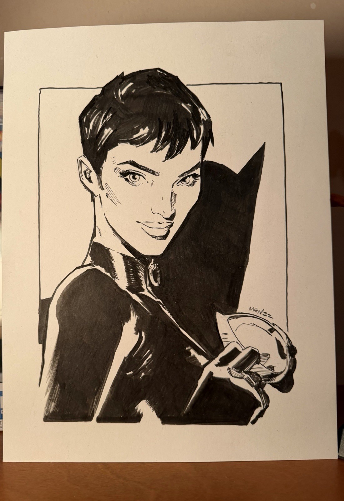 CLAY MANN ORIGINAL ART CATWOMAN