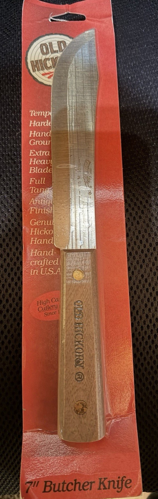 Old Hickory Hardwood Butcher Knife USA Ontario Knife Company( New in packaging)