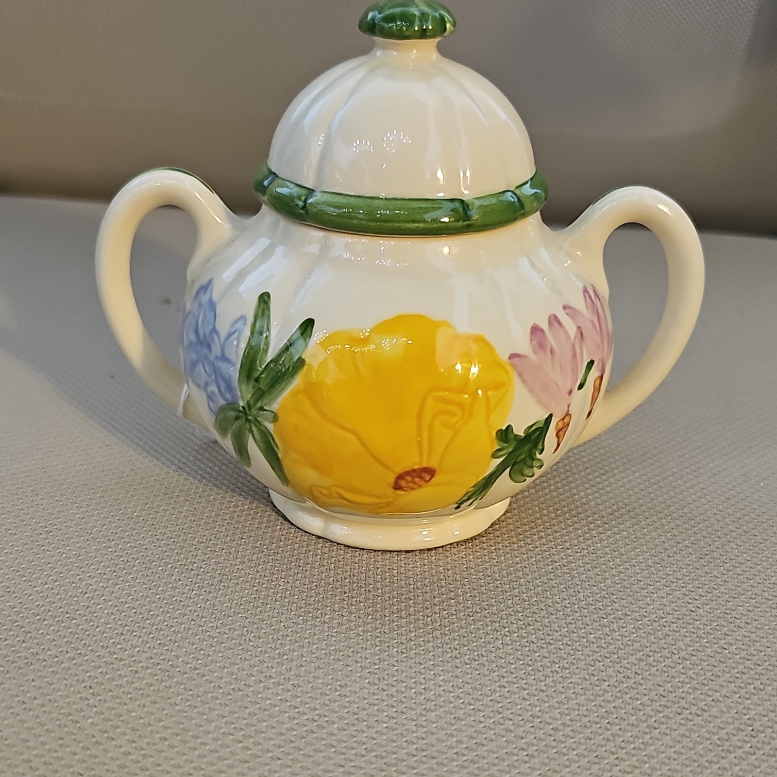Rare Vintage Franciscan Wildflower Sugar Bowl W/Lid