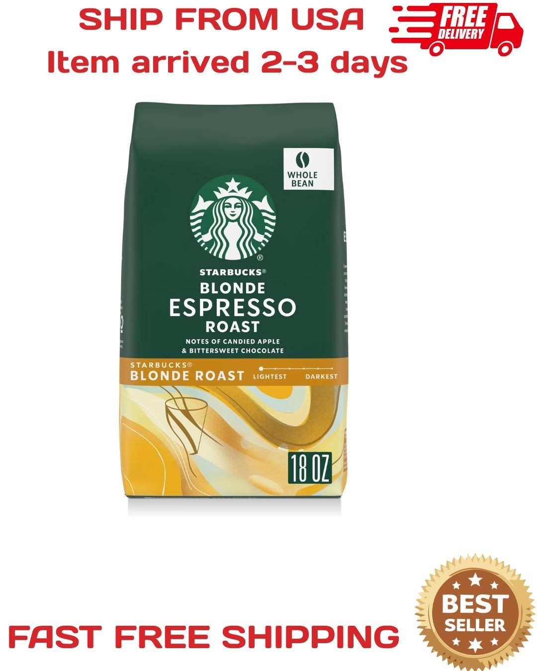 Starbucks Pike Place Roast, Ground Coffee, Medium Roast Hot or Iced Coffee, 28 o