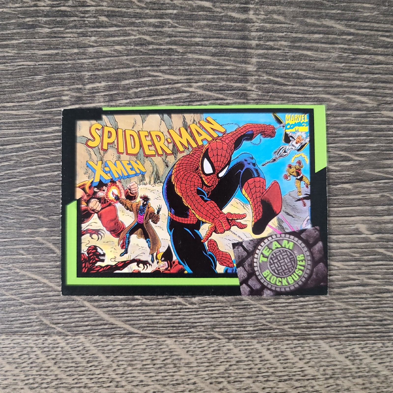1993 Team Blockbuster Video Gaming Card #45 Spider-Man X-Men