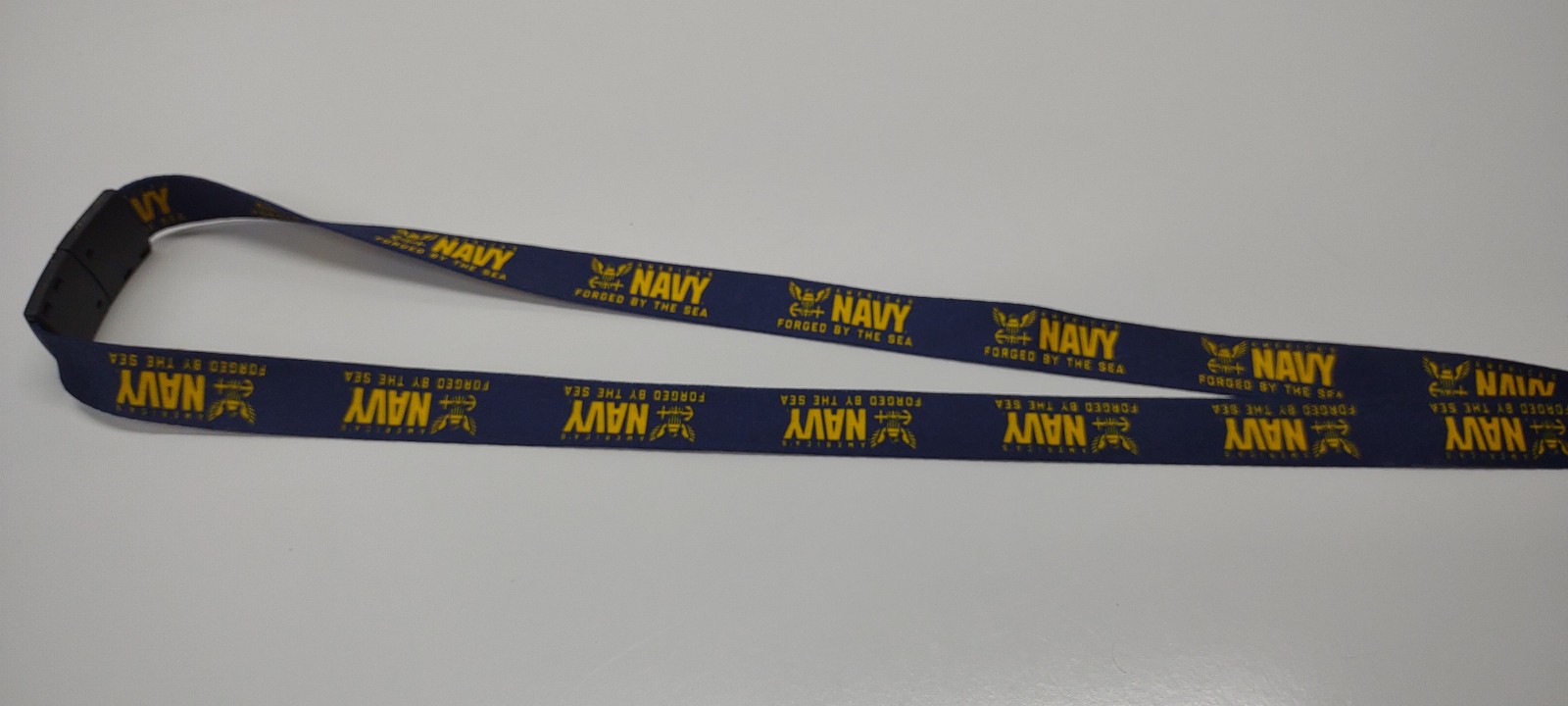 US Navy Neck Lanyard Badge Keychain Keys Forged By the Sea