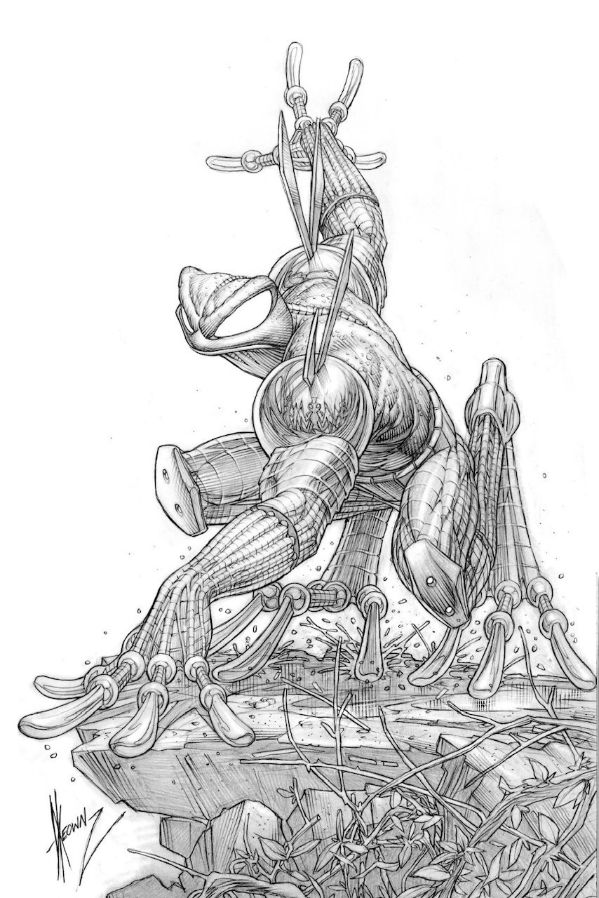 CYBERFROG Keown sketch Print VAN SCIVER Signed numbered ltd 25
