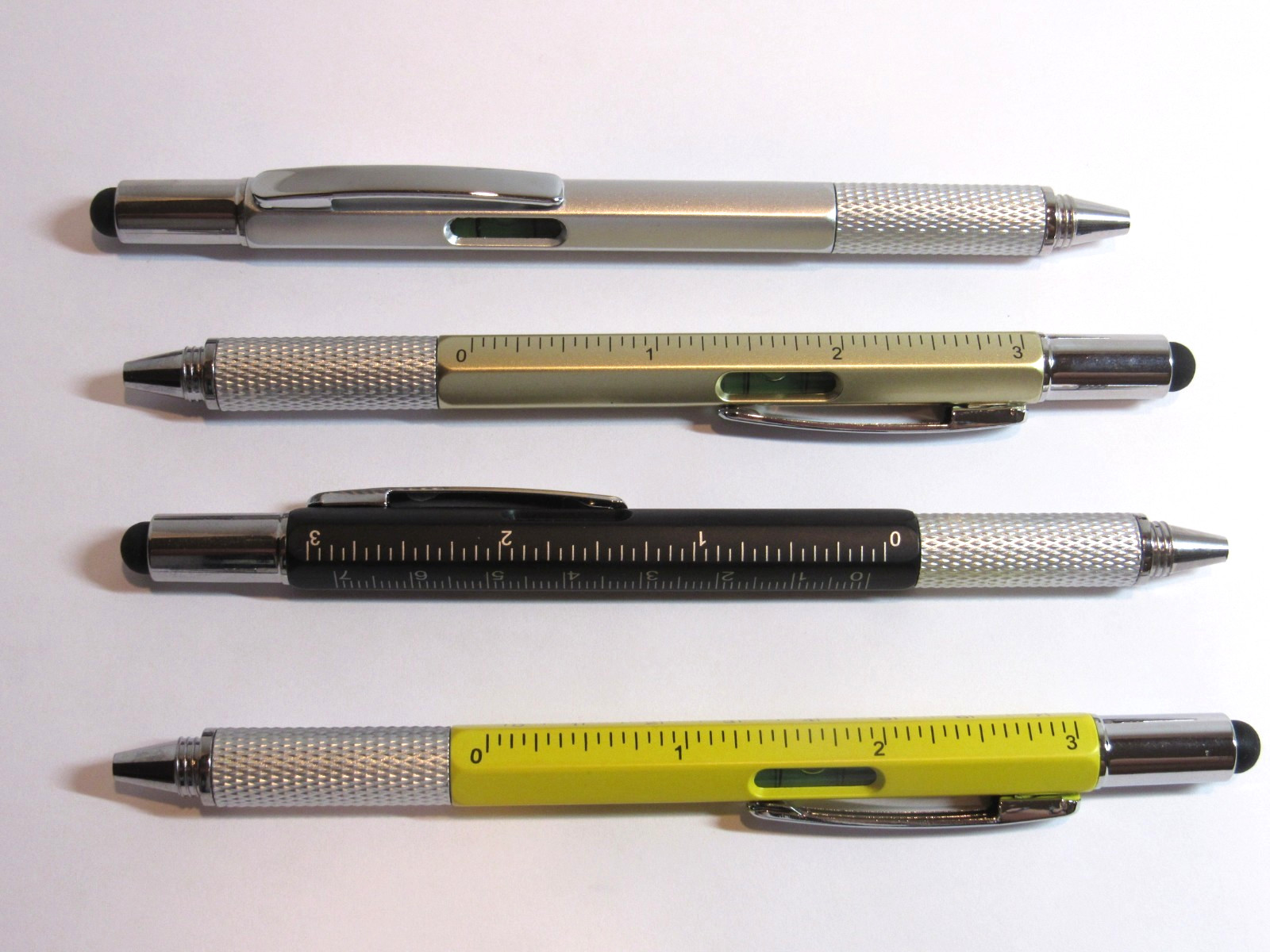 SET of 4 -6 in 1 Multi function Ballpoint Pens+4 FREE refills- Value Pack