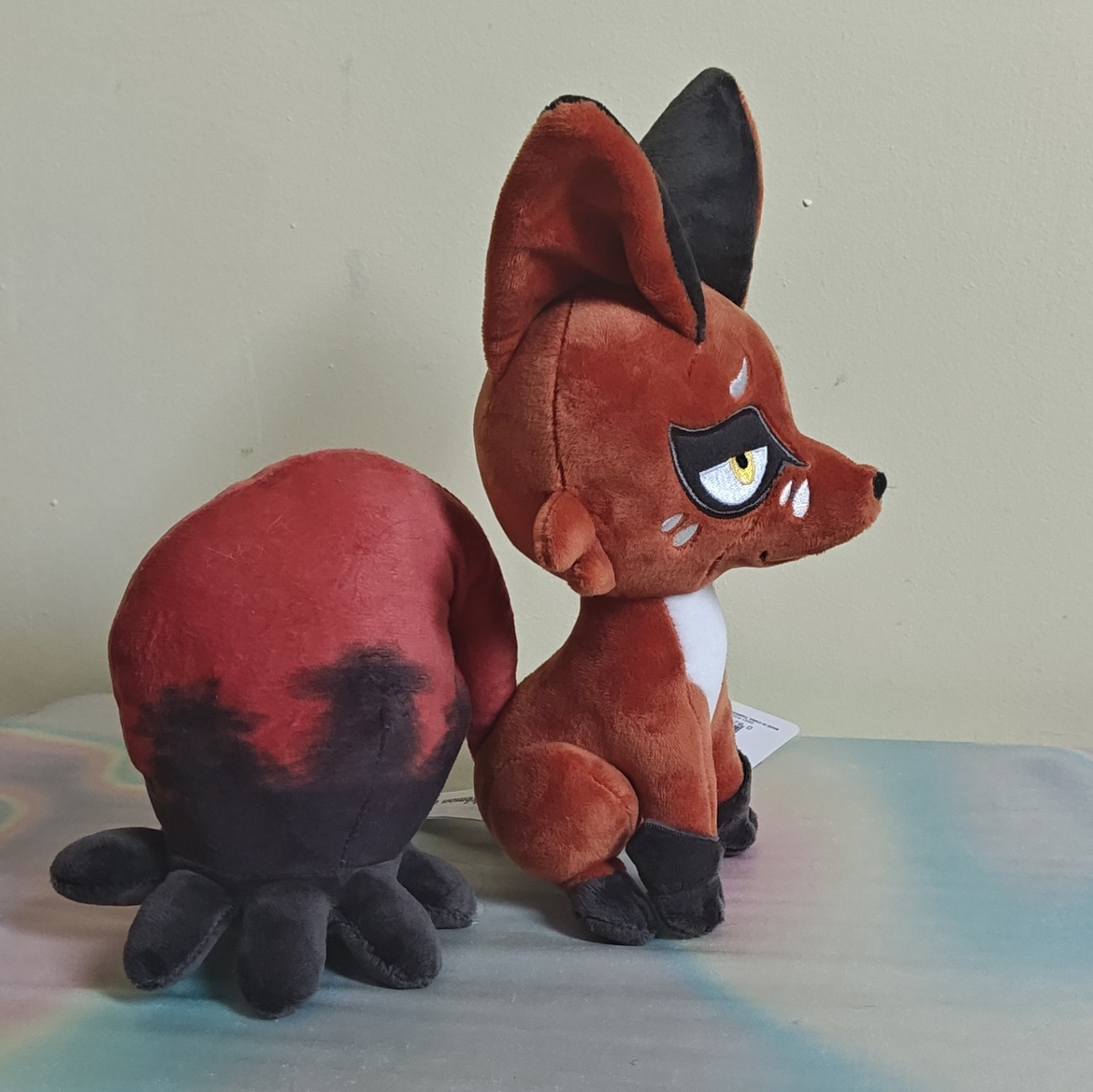Pokémon Center Nickit Plush Stuffed Animal w/ Tag Red/Black/White/Yellow (2021)