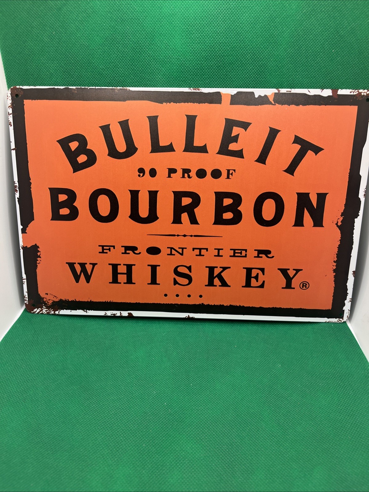 Bulleit Bourbon Whiskey-Metal Sign for Bar/Man Cave/Garage/Game Room/Office