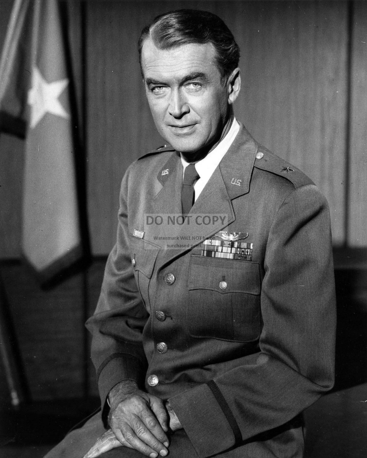 JAMES M. STEWART, BRIGADIER GENERAL USAF RESERVE – 8X10 PHOTO (BB-453)
