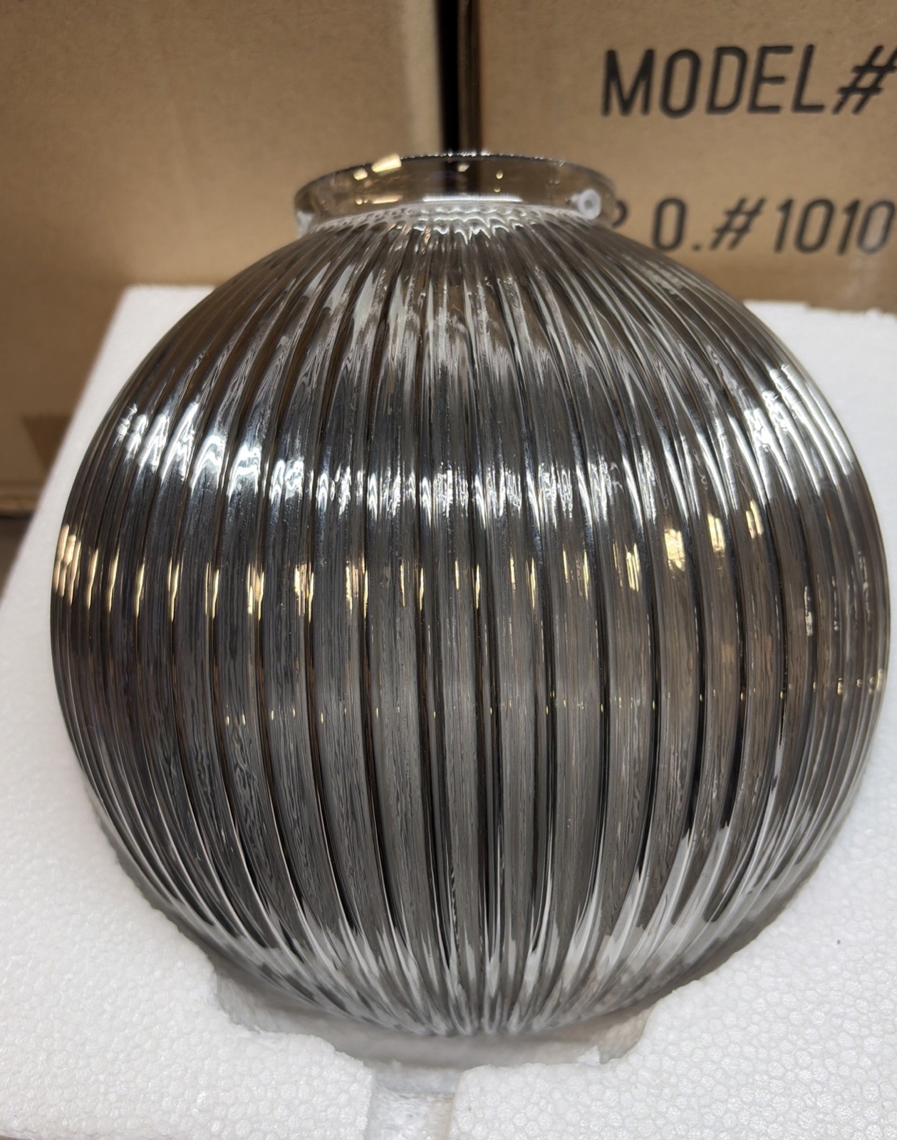 Globe Glass Replacement Shade, Smoke ,New!