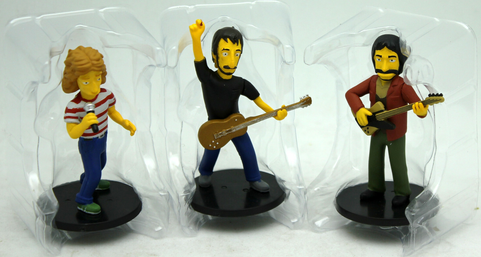Simpsons The Who Roger Daltrey,Pete Townshend,Entwistle 2″ Figures NECA Wizkids