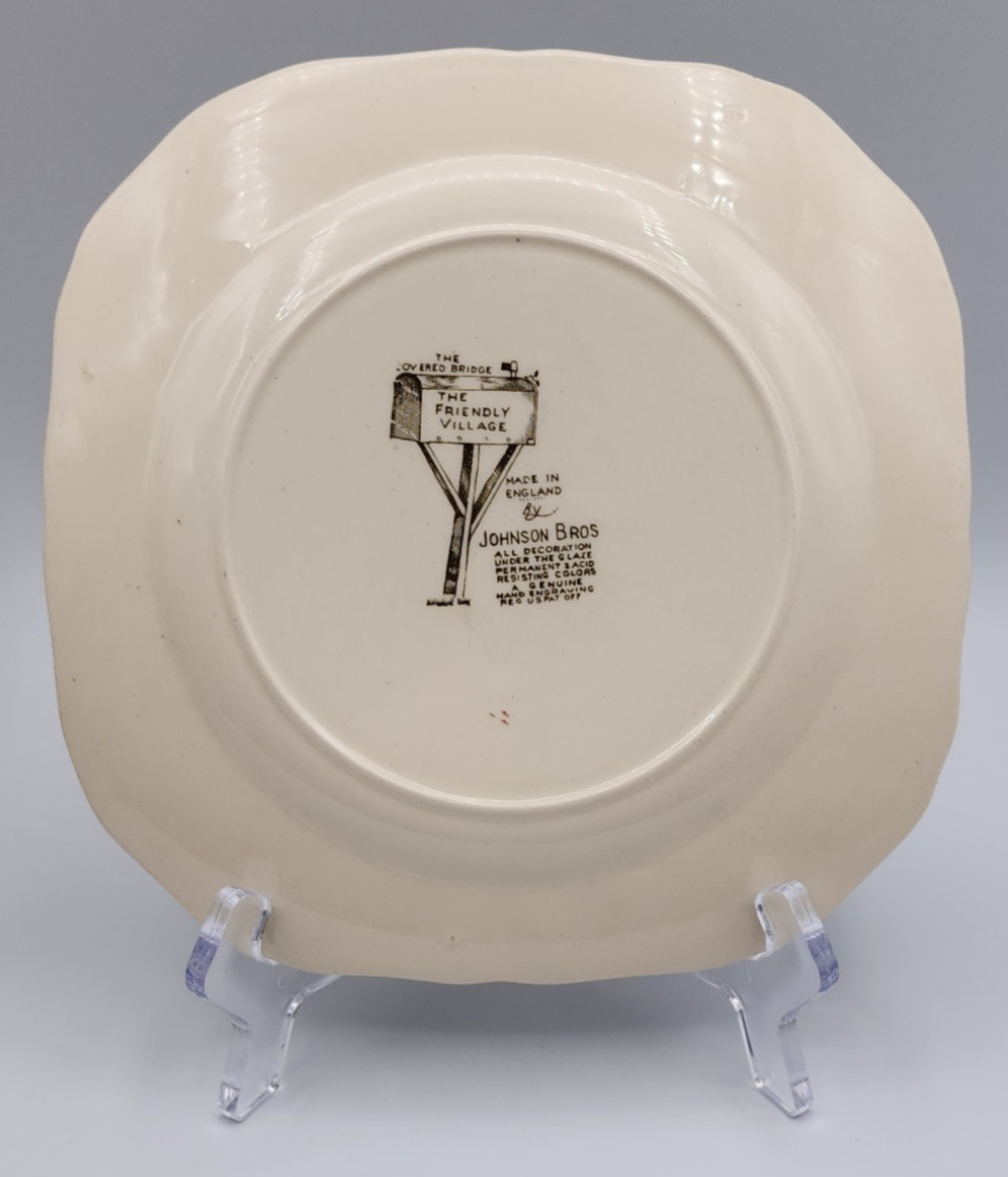 Johnson Bros The Friendly Village Square Salad Plates 7 1/2″ Set of 6