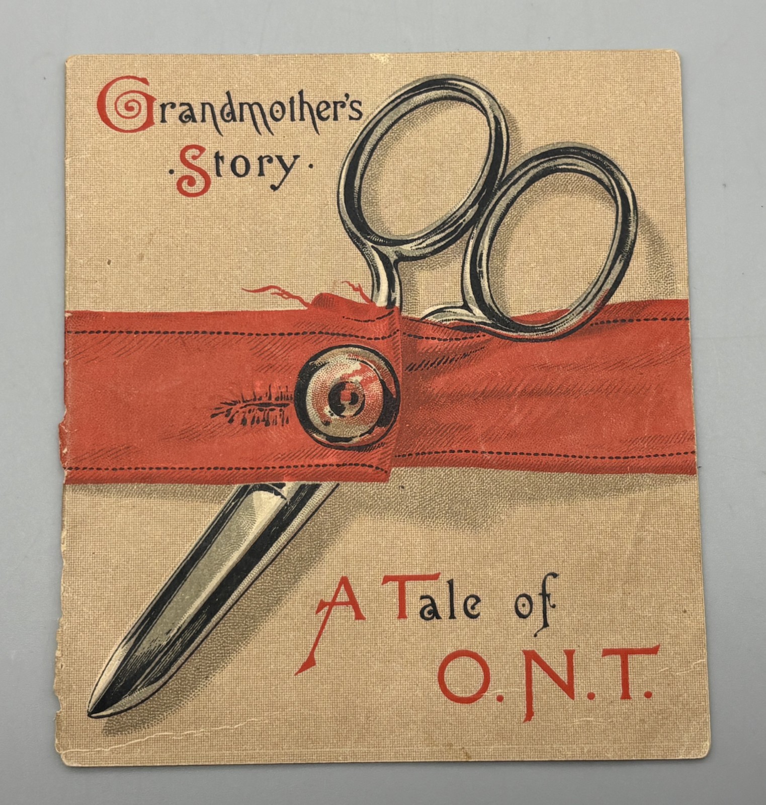 Antique Advertising Clark’s ONT Spool Cotton Thread Grandmother’s Story Booklet