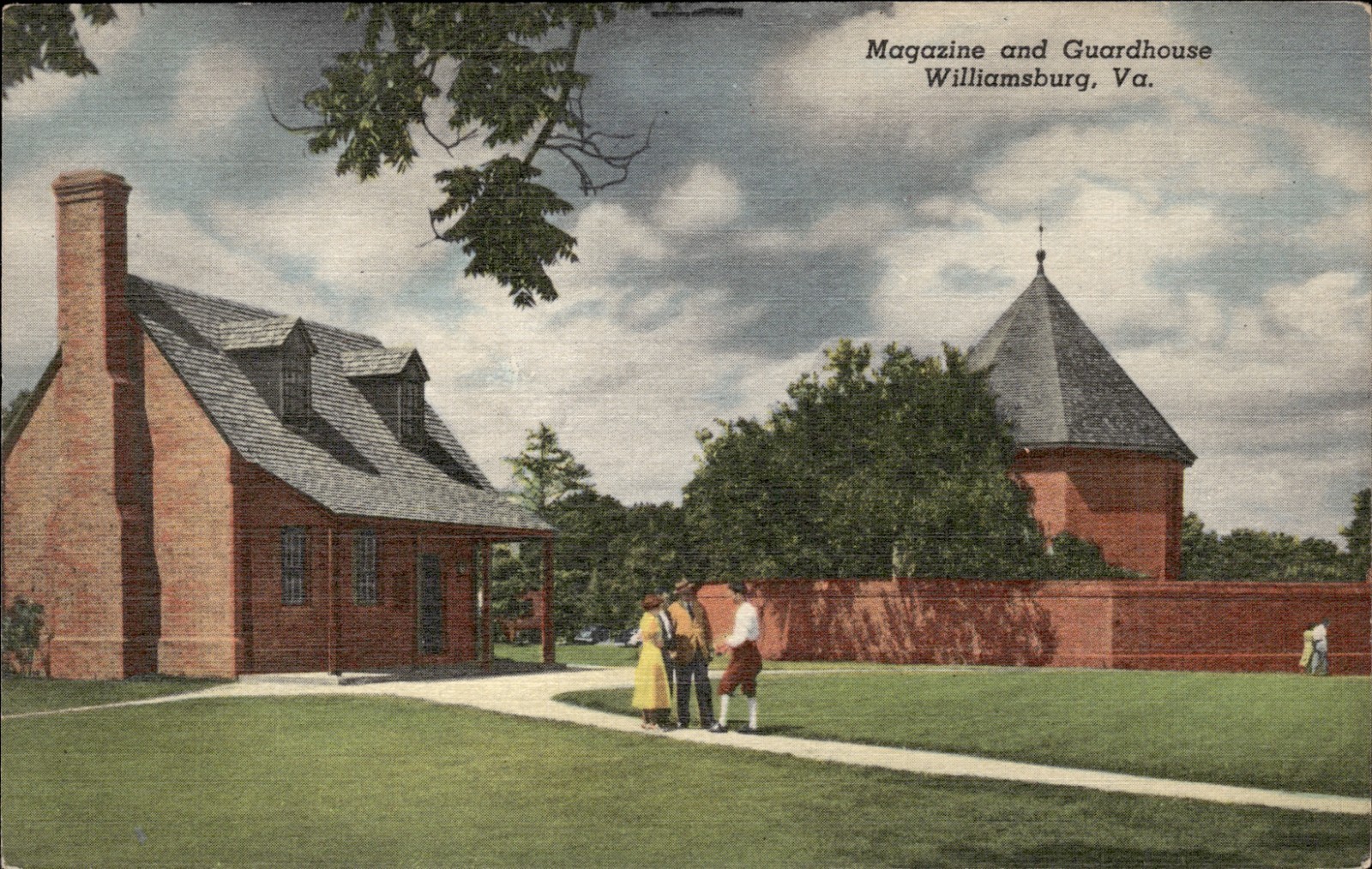 Magazine and Guardhouse Colonial Williamsburg Virginia Postcard