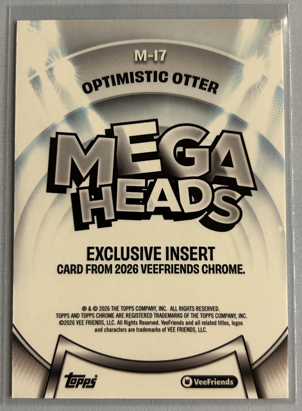 2026 Topps Chrome VeeFriends Optimistic Otter M-17 Mega Heads