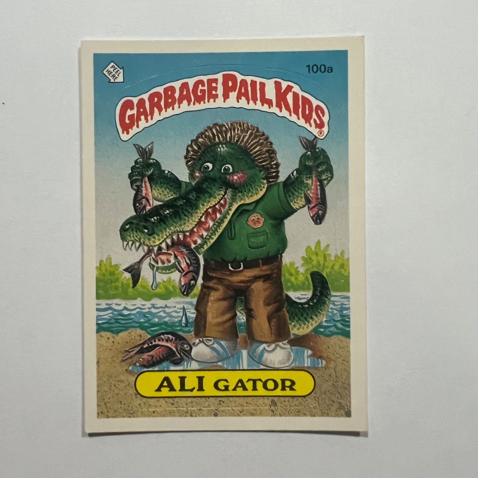 1986 Topps Garbage Pail Kids Original Series 3 #100a ALI GATOR GPK OS3