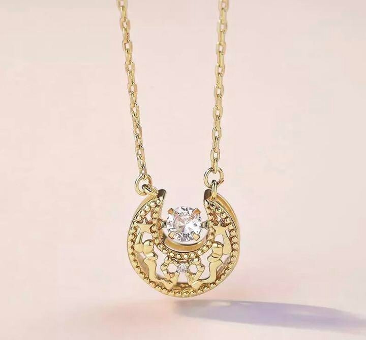 Sailor Moon Light Dancing Stone Necklace Pendant silver 925 Diamond Limited