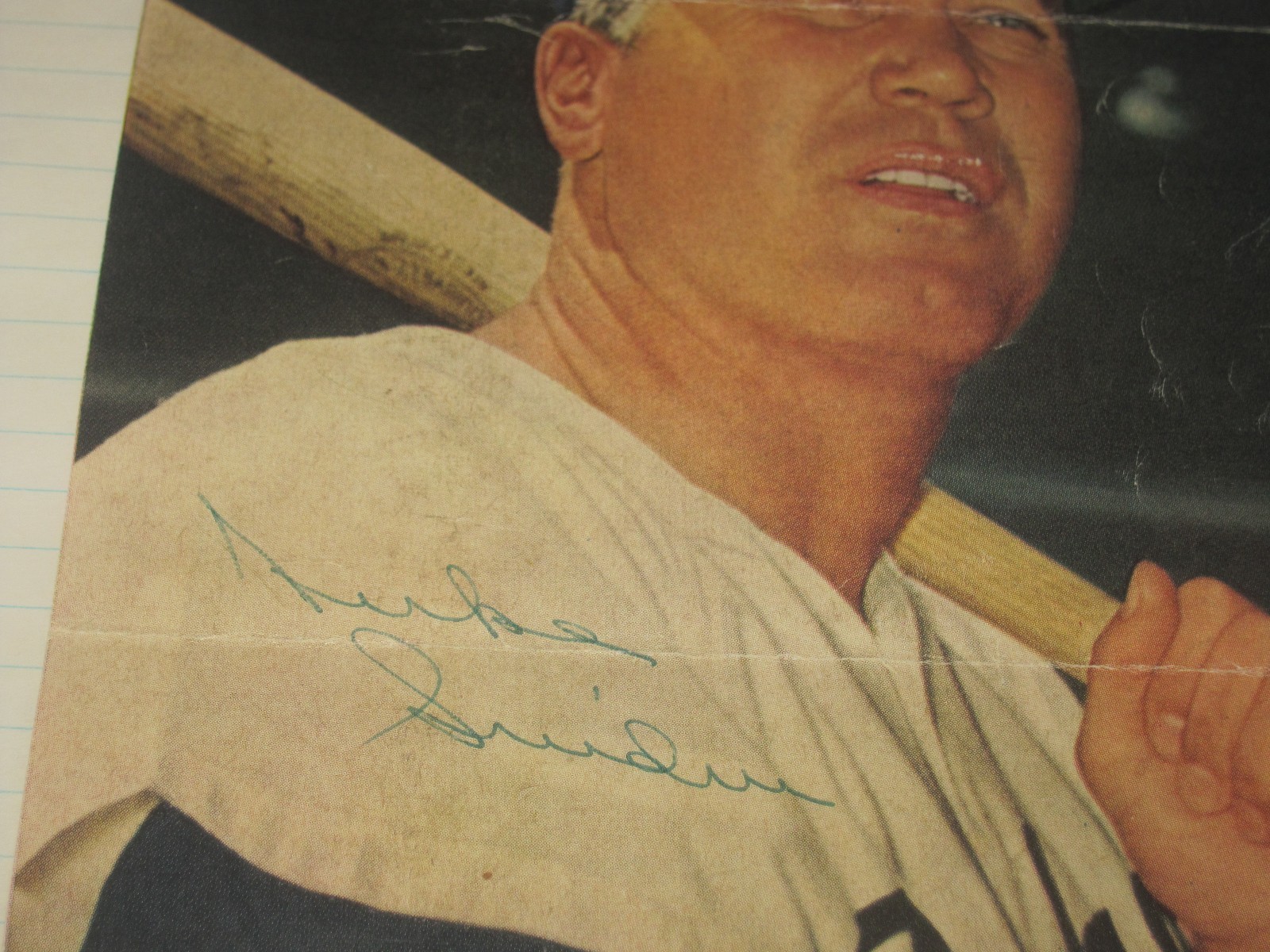 Duke Snider autographed Newspaper Photo 8×6 Inches