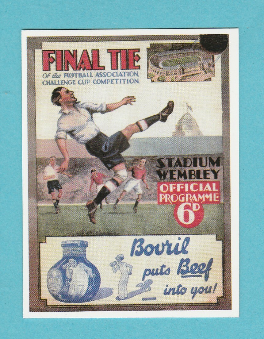 FOOTBALL – SPORTING PROFILES – F.A. CUP FINAL PROGRAMME CARD FOR 1932 – 2001
