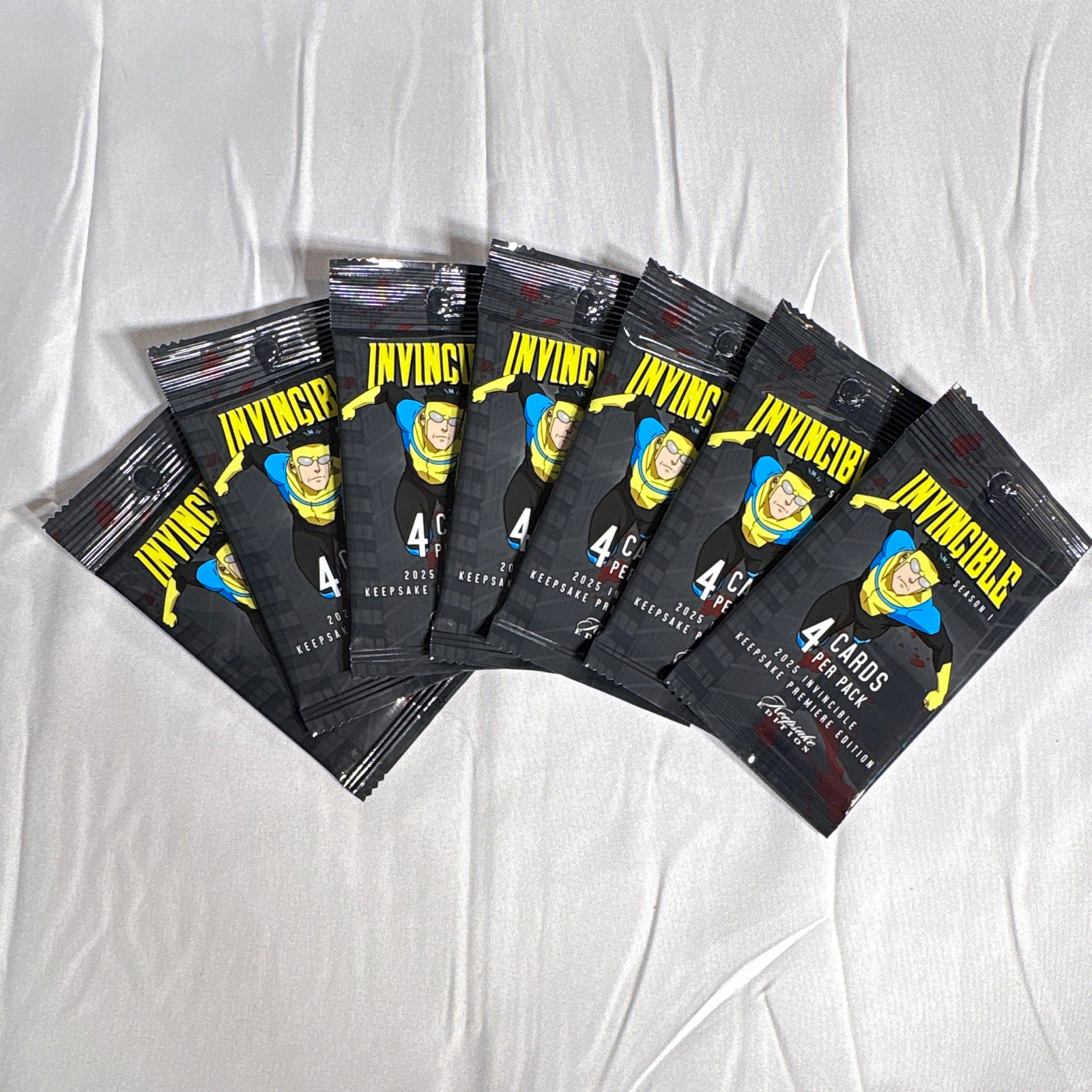Invincible season 1 2025 Keepsake Premiere Edition 7- 4 Card Packs