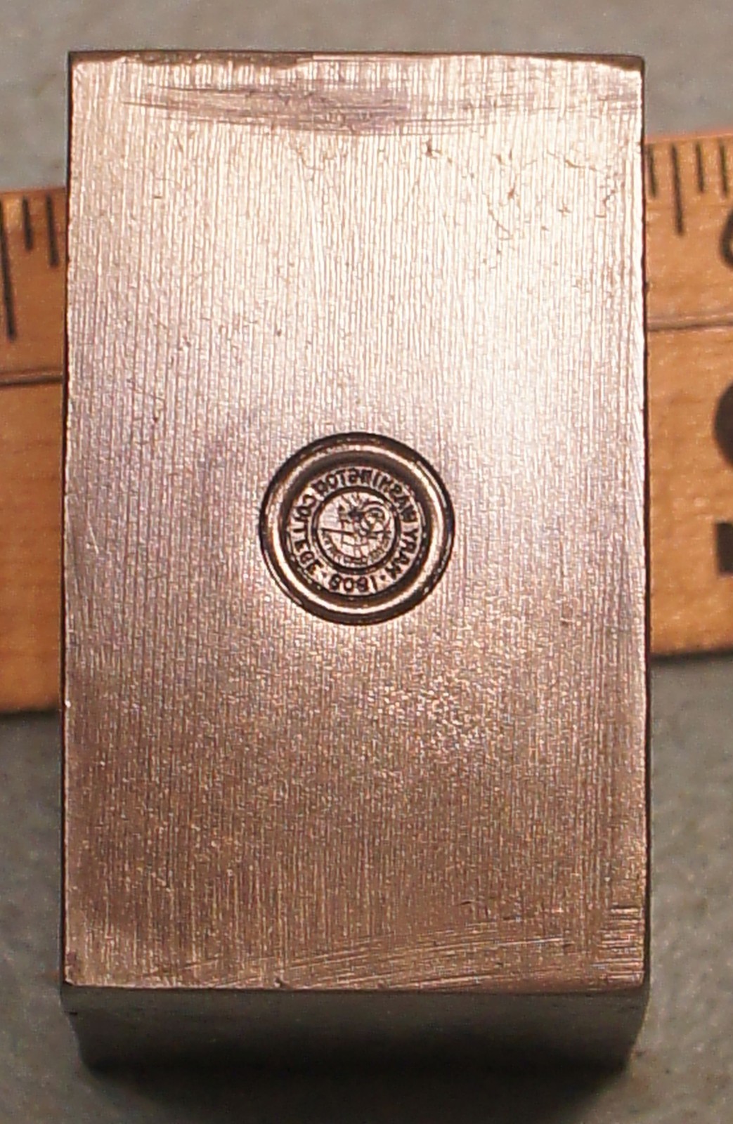1938 MARY WASHINGTON COLLEGE Seal STEEL STAMPING DIE RC726 Fredericksburg VA