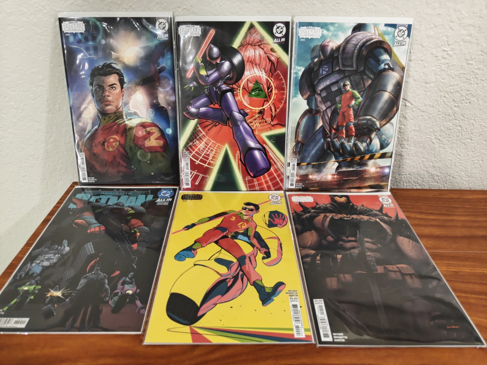 Lot Of 6: Absolute Batman #20 All 1st Prints Covers A,B, D, F, G, & H