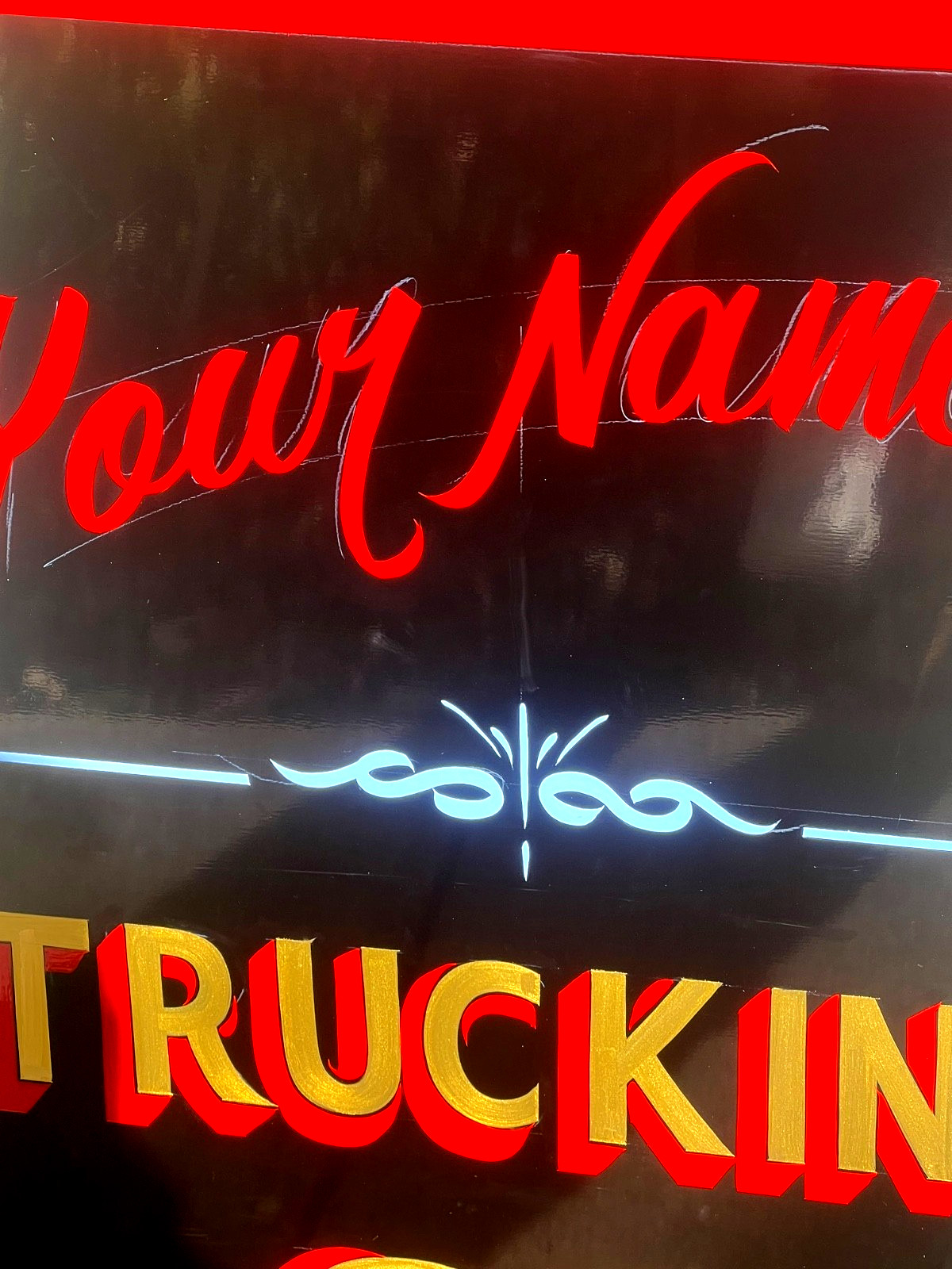 ORDER YOUR PERSONALIZED LG.19×36″ PETERBILT SIGN Dealership KENWORTH Trucking CO