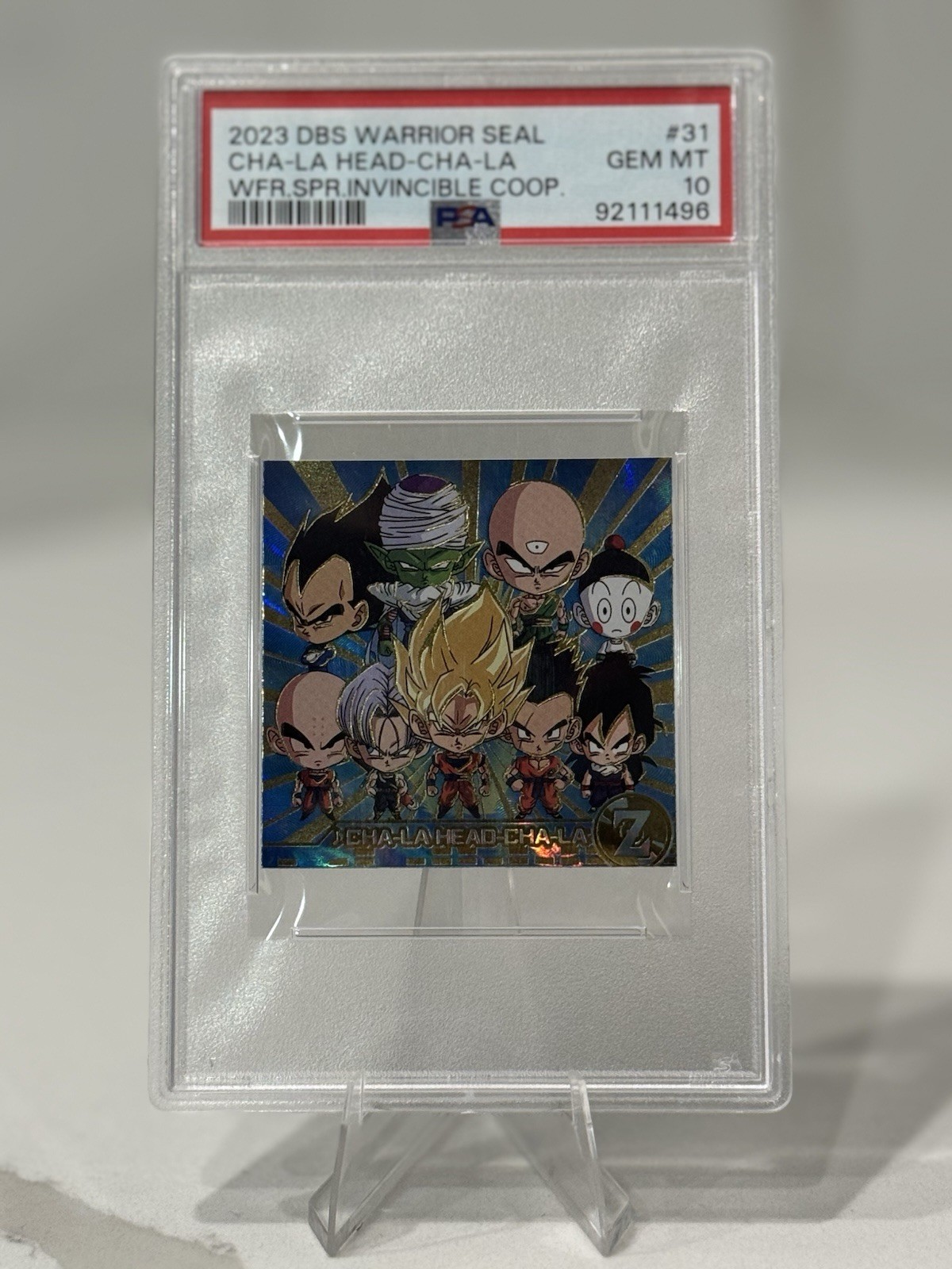Bandai Dragon Ball TV Animation Music Collection CHA-LA HEAD-CHA-LA 8-31 PSA 10
