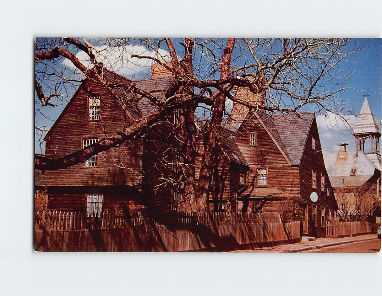 Postcard House of the Seven Gables Salem Massachusetts USA