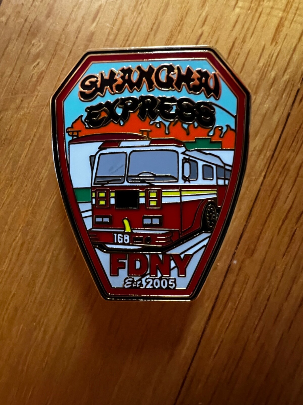 FDNY Engine 168 “THE SHANGHAI EXPRESS” Lapel Pin