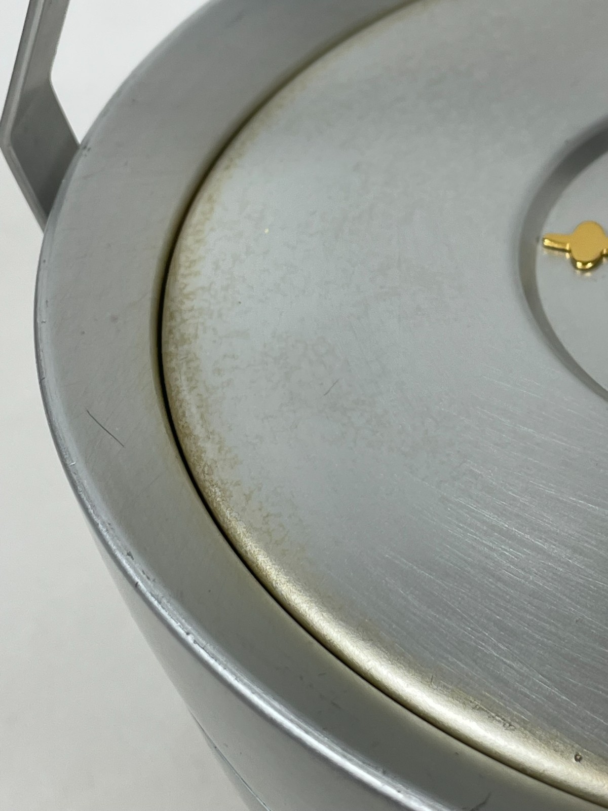 VTG 1950’s Mid Century Modern Atomic Mirro Aluminum Ice Bucket Space Age MCM