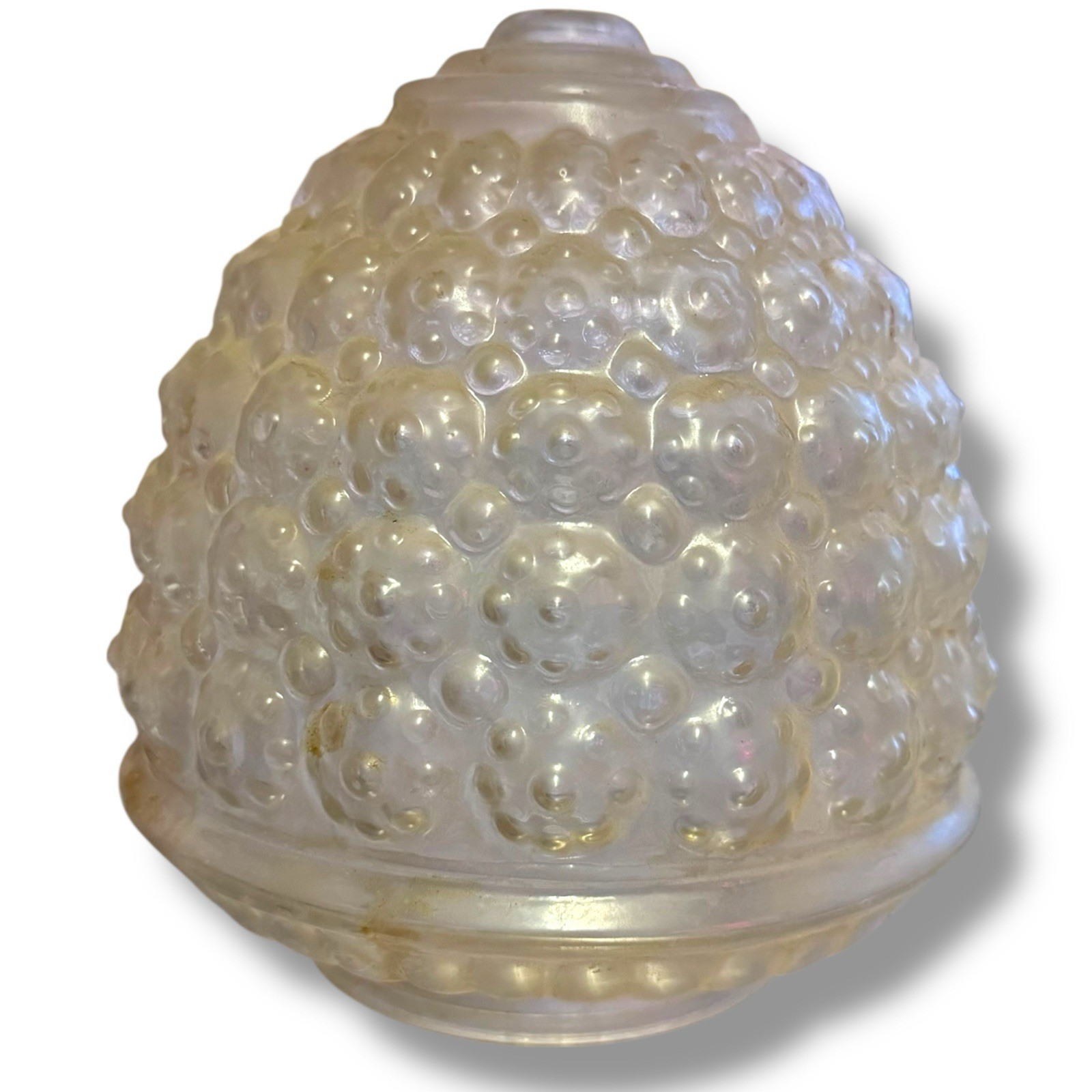 VTG Acorn Clear Bubble Glass Beehive Light Fixture Shade Globe 3 1/4″ Lamp