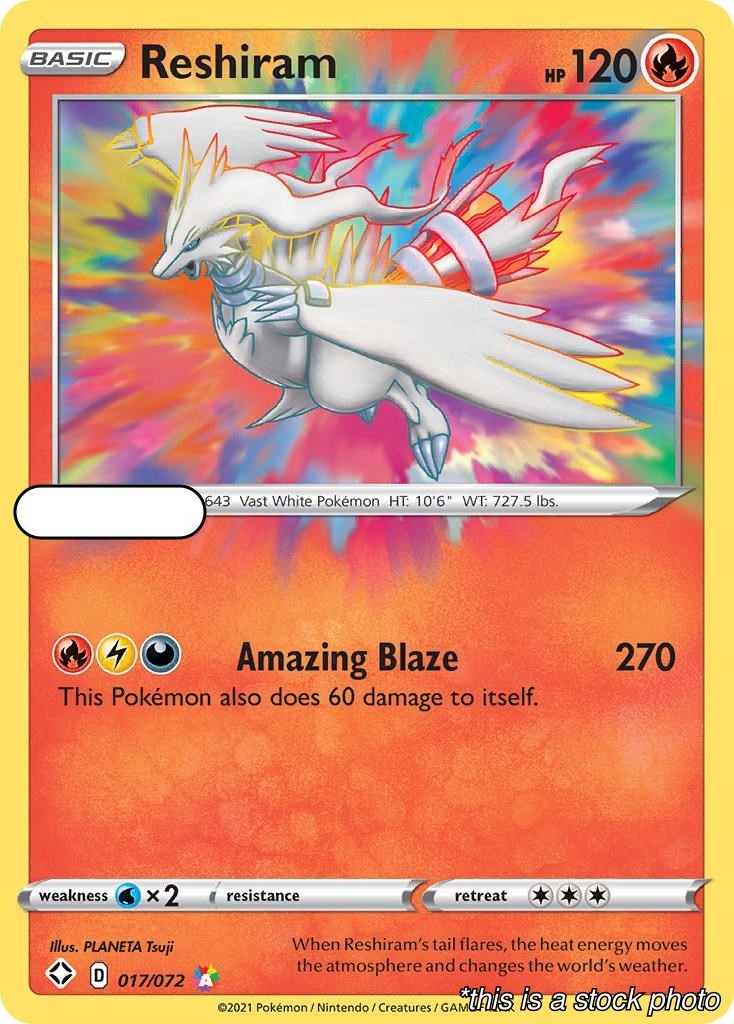 Holofoil – Reshiram – 017/072 – Shining Fates – NM
