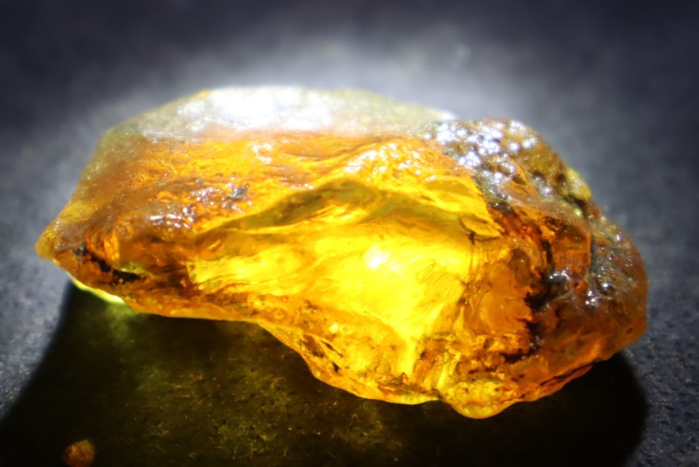 Exquisite Natural Dominican Clear Light Blue Amber Rough Specimen 42mm 10.3g