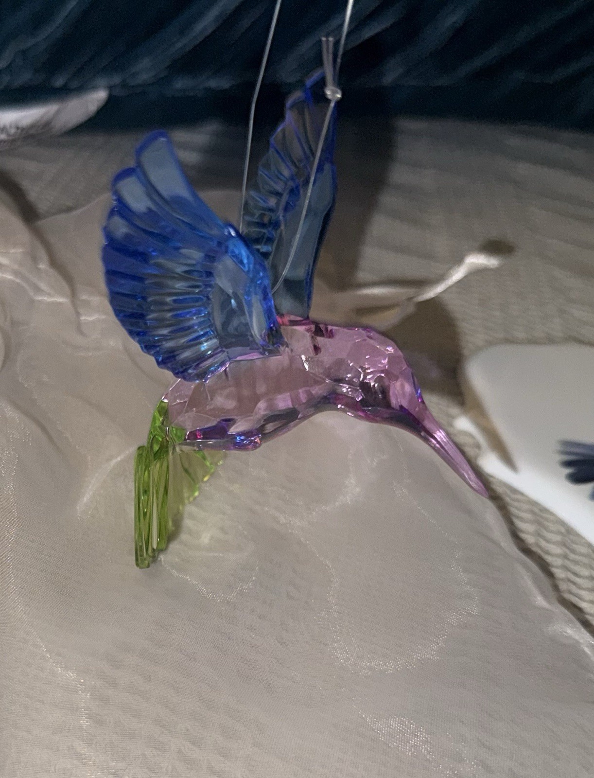 Hummingbird Sign And Multicolor Hummingbird Ornament Grief/bereavement/memorial