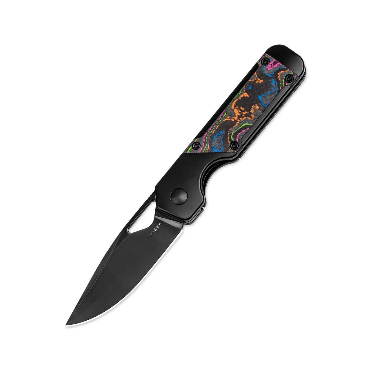 Kizer Mini Militaw Drop Point Folding Pocket Knife M390 KI3634SA1 80’s Camo