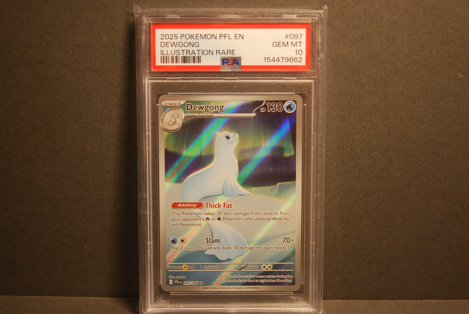 PSA 10 Gem Mint Dewgong #097/094 Phantasmal Flames 2025