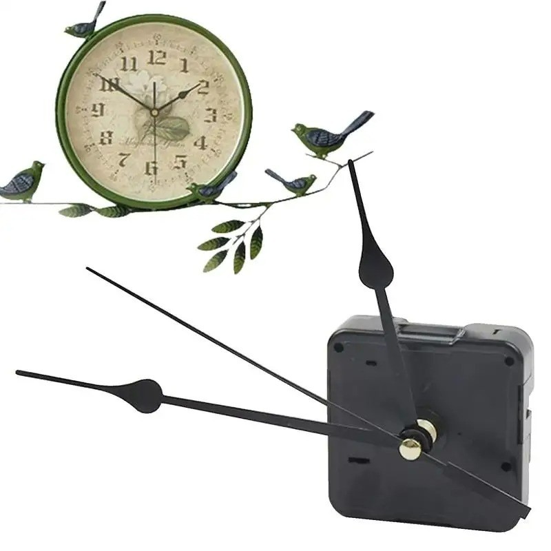 Clock Mechanism Replacement Battery Operated Quartz Movement with Long Hands Set