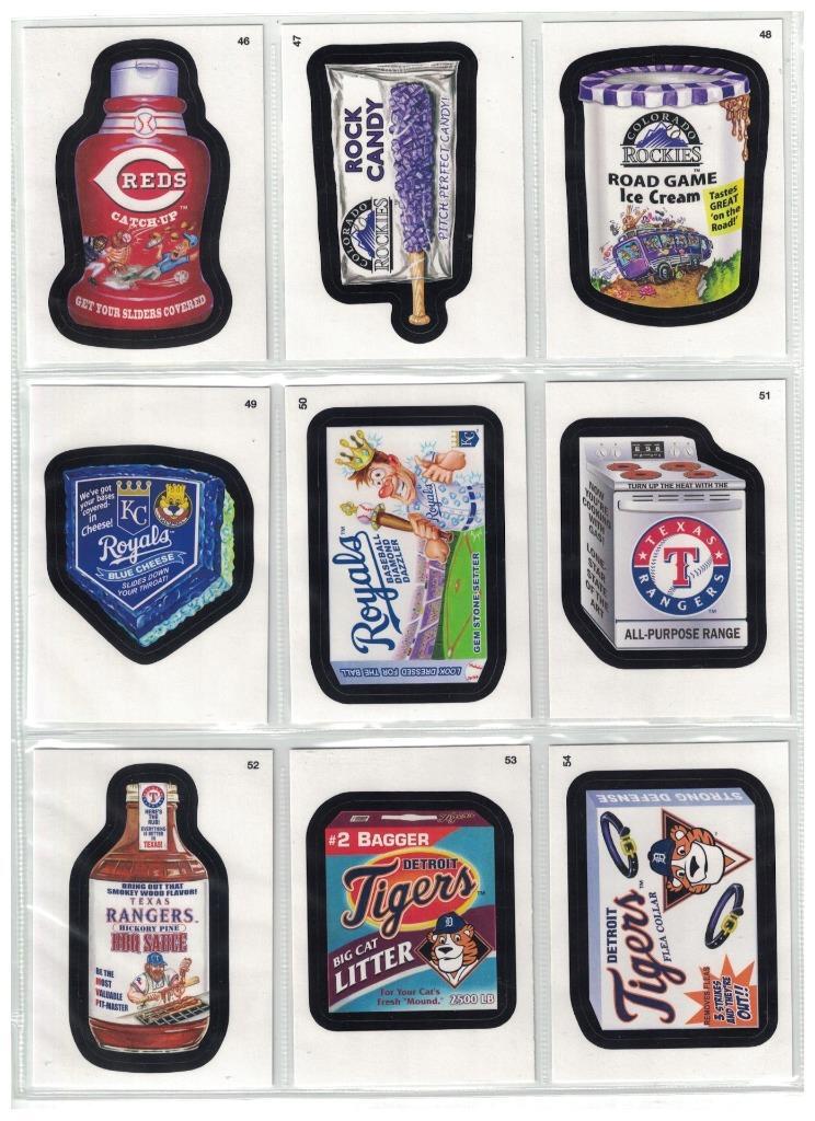2016 TOPPS WACKY PACKAGES MAJOR LEAGUE BASEBALL COMPLETE SET OF ALL 90 CARDS MLB